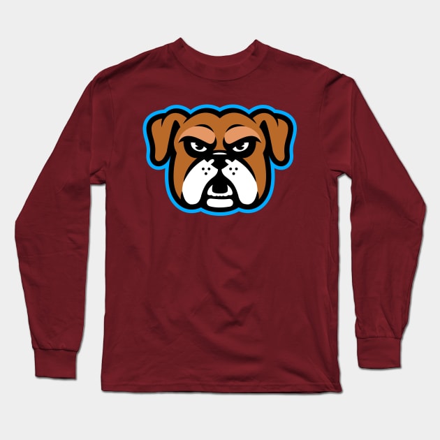 Bulldog Mascot Logo Long Sleeve T-Shirt by CC0hort